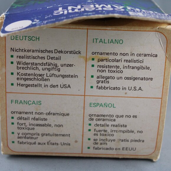 Vintage Aquarium Ornament - The Non-Ceramic Urn by Penn Plax - New In Box - Picture 7 of 7